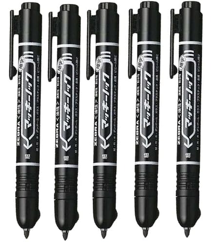 Amazon | ゼブラ(ZEBRA) 油性マーカー マッキーノック細字 黒 3本入 P